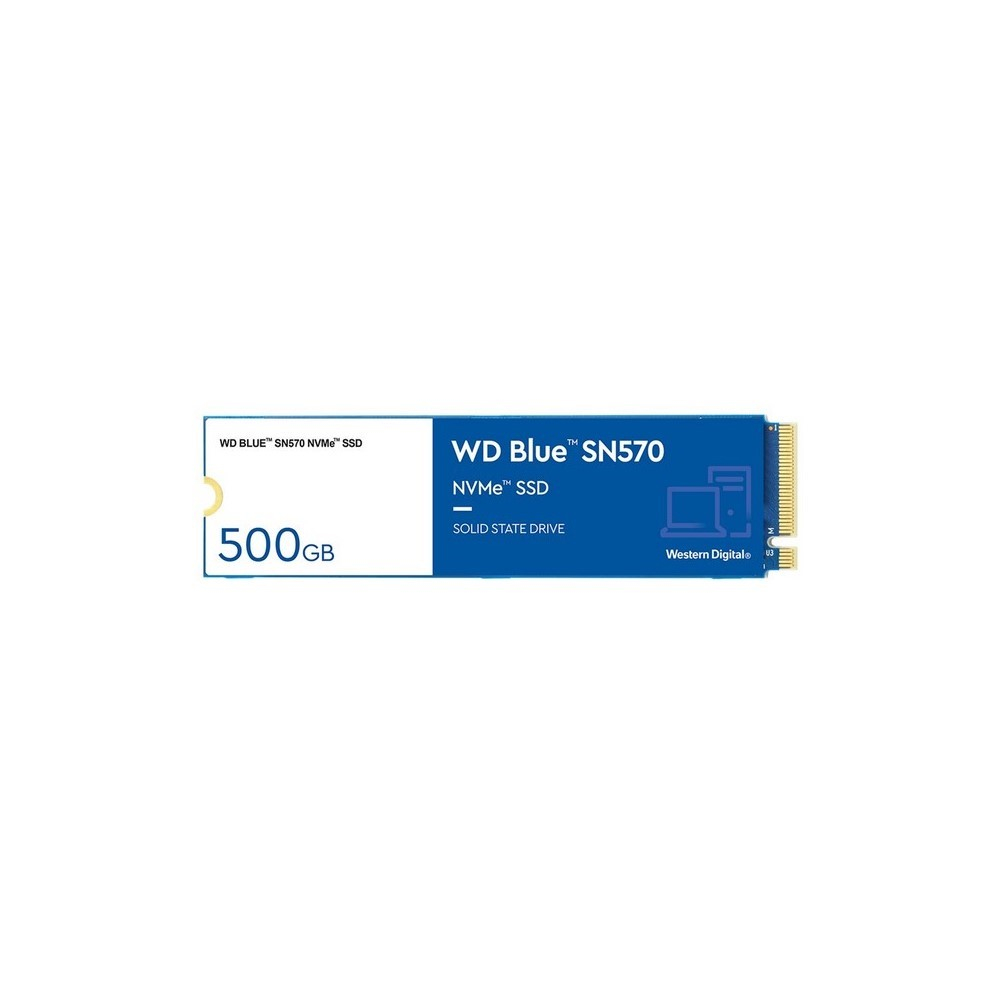 Unidad de estado sólido SSD Western Digital Blue SN570 500GB NVMe PCIe lectura 3500MB/s