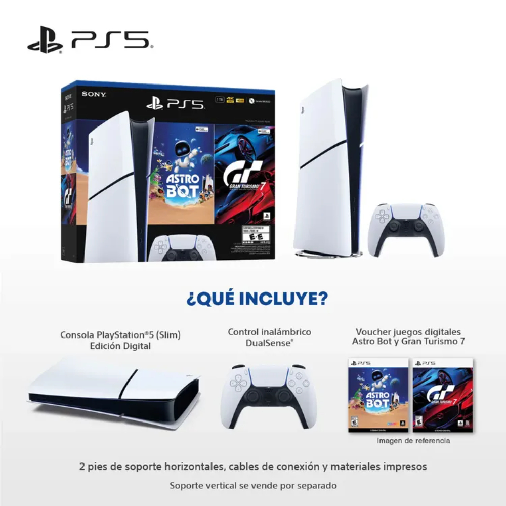 PS5 HW 2015 Bundle Latam Digital GT7 (voucher) + Astro Bot (voucher) - Image 3
