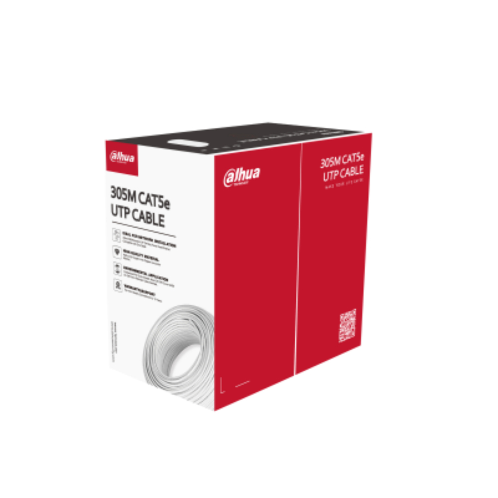 Cable UTP CAT5E de 305 m, cobre libre de oxígeno con 99.9%