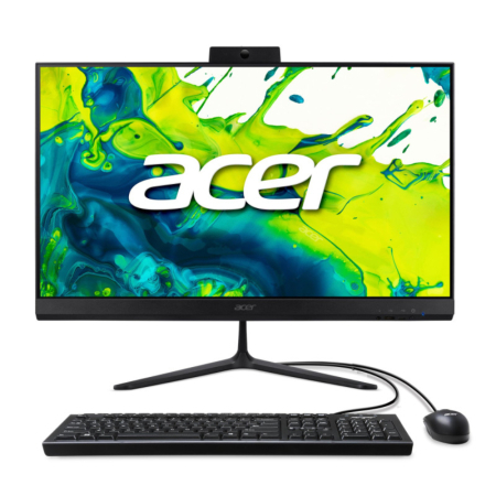 Acer Aspire C24-2YE-13U3UNL-LR11 AIO Intel® 13thGen Core™ Ci3 1305U 23,8 100Hz 8GB/512SSD/DDR4 SO-DIMM x2 Intel® UHD Graphics 1 Displayport 1.4 out (8K@60Hz)/x2 Type-A (USB3.2 Gen2)/x2 Type-A (USB2.0) X1 (1G LAN)/ HDMI 1.4 out (4K@60Hz) Teclado Y Mouse inalambrico