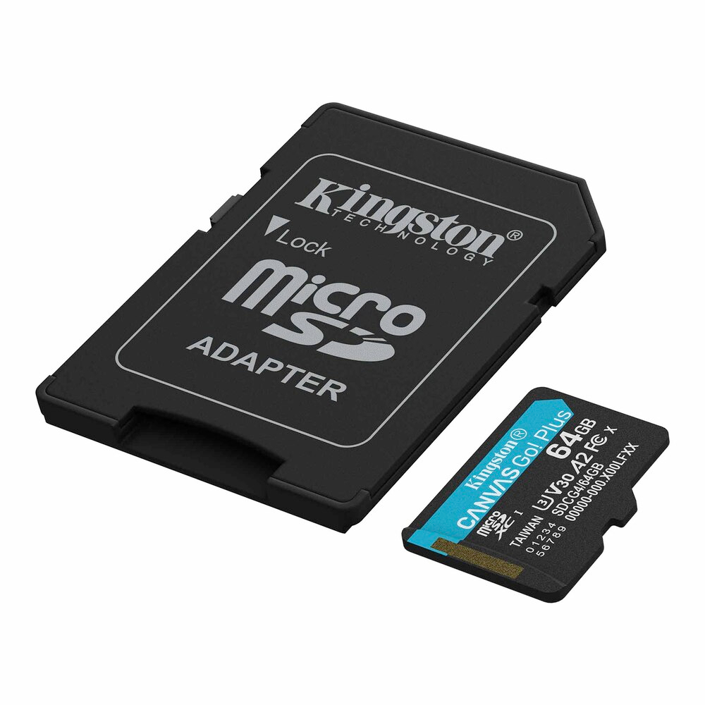 Memoria micro sd 64GB Canvas Go Plus Gen4 200MB/s A2 U3 V30 Card + Adapter - Image 2