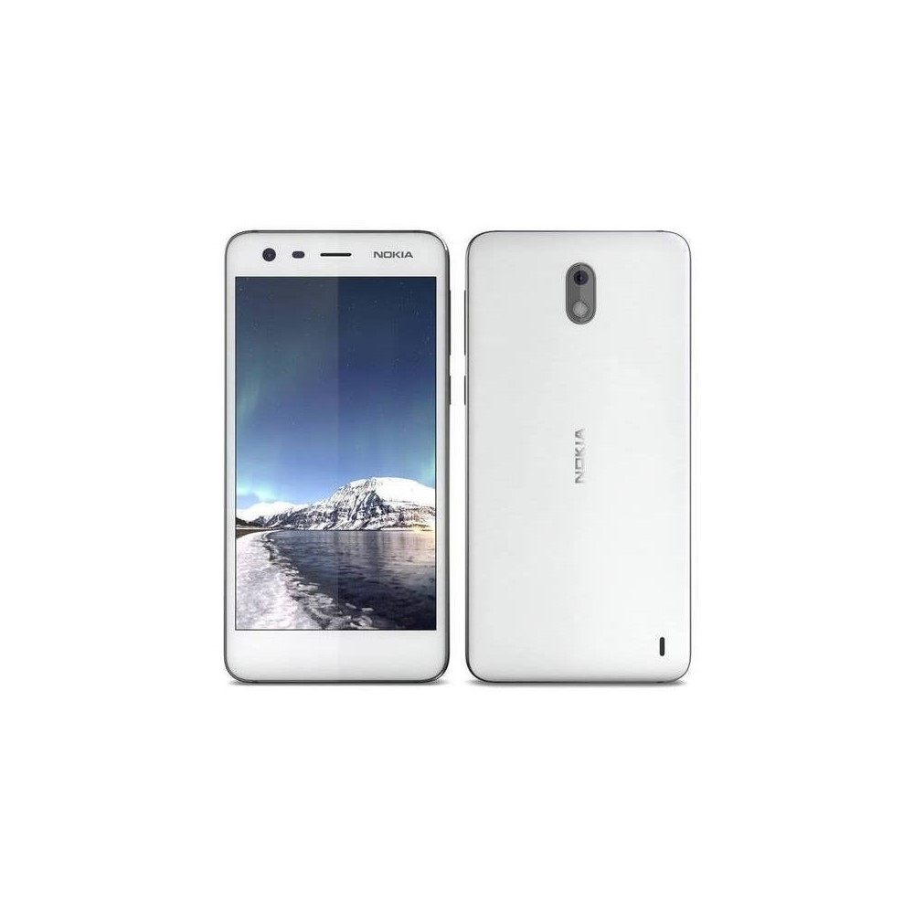 Celular NOKIA 2 Snapdragon/212 QC/1.3Ghz/Pant 5HD/ ROM 8GB RAM 1GB Android Nougat/ Cámara F.5MP T 8MP/ Blanco