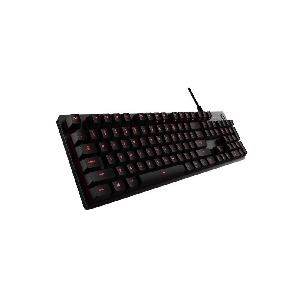 TECLADO G413 CARBON Logitech Gaming Español Alámbrico USB Mecánico Compatible Win Retroiluminado G HUB Aleación de Aluminio Garantía 2Años-NEGRO