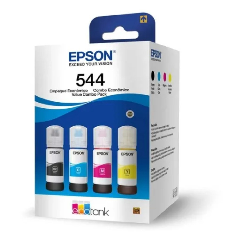 Botella Epson T544520-4P - Multipack Set 4 botellas negra, cyan, magenta y yellow IMPRESORA L3110/L3150- cyan Ink (7.500 paginas) - Image 2