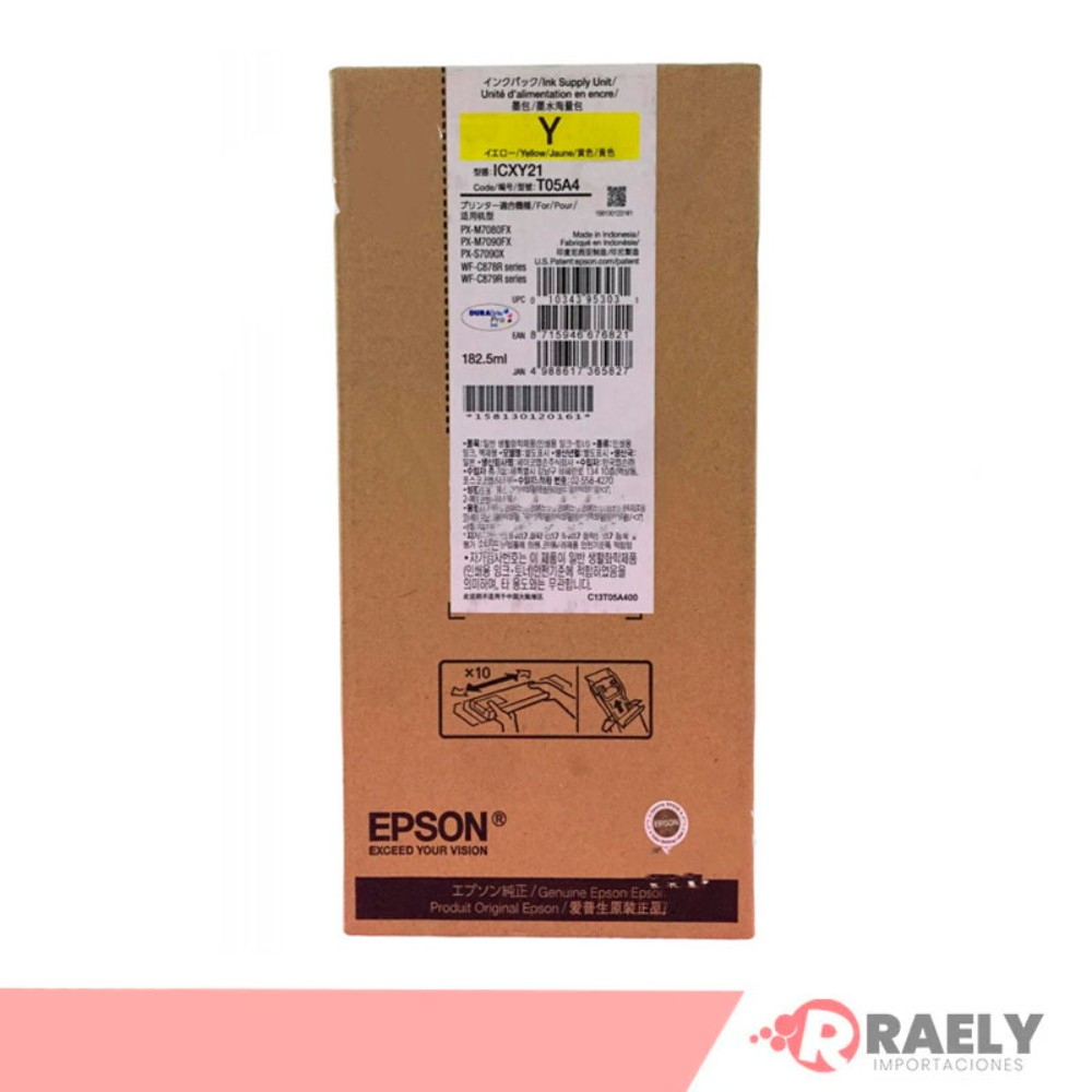 Bolsa de Tinta Epson Yellow T05A400 para WorkForce Pro C878R (Alta Capacidad) (20.000 páginas) - Image 2