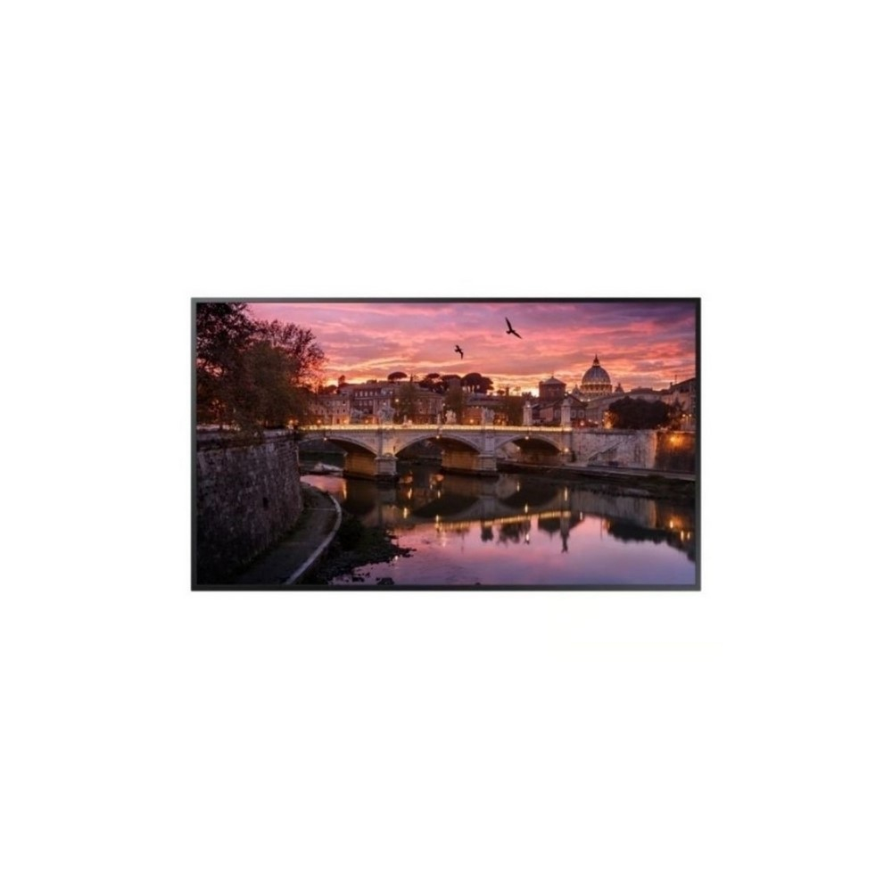 Samsung Monitor Industrial QB55R,Tamaño 55,Resolución 3840X2160 4K UHD, Brillo 350nit, Contraste: 4000:1 ¤ Certificación contra polvo IP5X, Diseño Simétrico, bordes delgados y parte trasera plana para instalación fácil y limpia,Características: uso 16 horas/día, altavoces 10Wx2., Wi-fi ready, MagicInfo S6, SSSP 6.0, , Web Browser, WiFi, 8GB alm