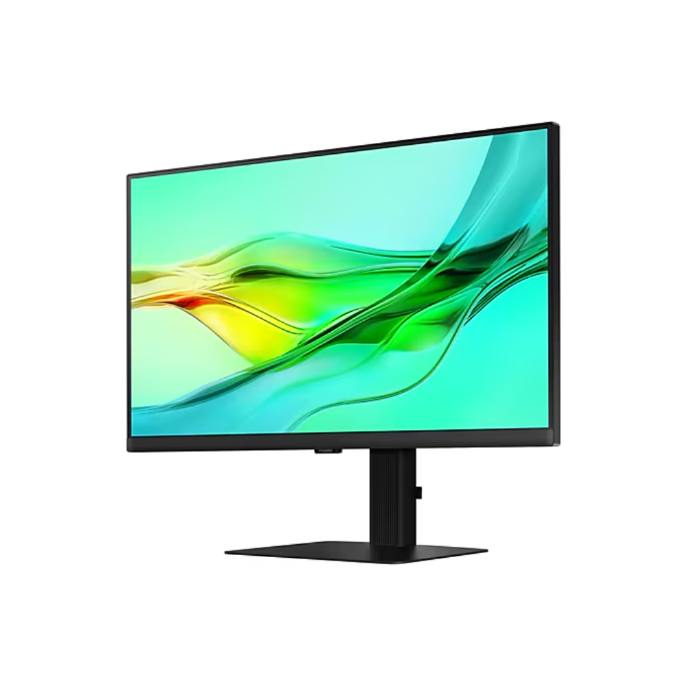 Monitor Samsung Plano IPS 24 Color:Negro Brillo: 350 cd/m2 Relacion de aspecto 16-9 / Altura Ajustable / Pivot Contraste: 1000:1(Typ.), HDR10 Cobertura sRGB 99% Tipico Resolución: 2560 x 1440 2K Tiempo de Respuesta: 5 ms tasa de refresco 100 HZ Ángulo de visión (H/V): 178°/178° SRGB 99% Conectividad: Display Port 1,2, Display Port Out 1.2, U - Image 4