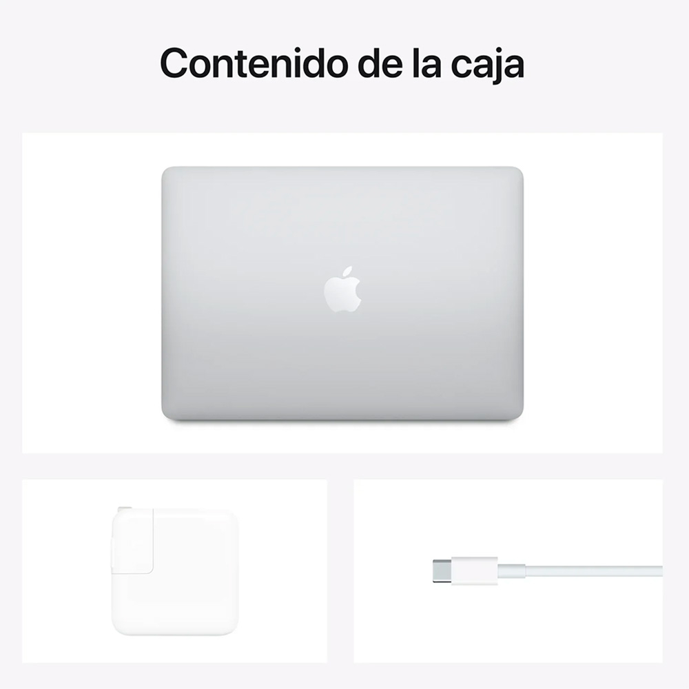 MacBook Air de 13 pulgadas: Chip M1 de Apple con CPU de ocho núcleos y GPU de siete núcleos, 256 GB SSD - Plata - Image 4