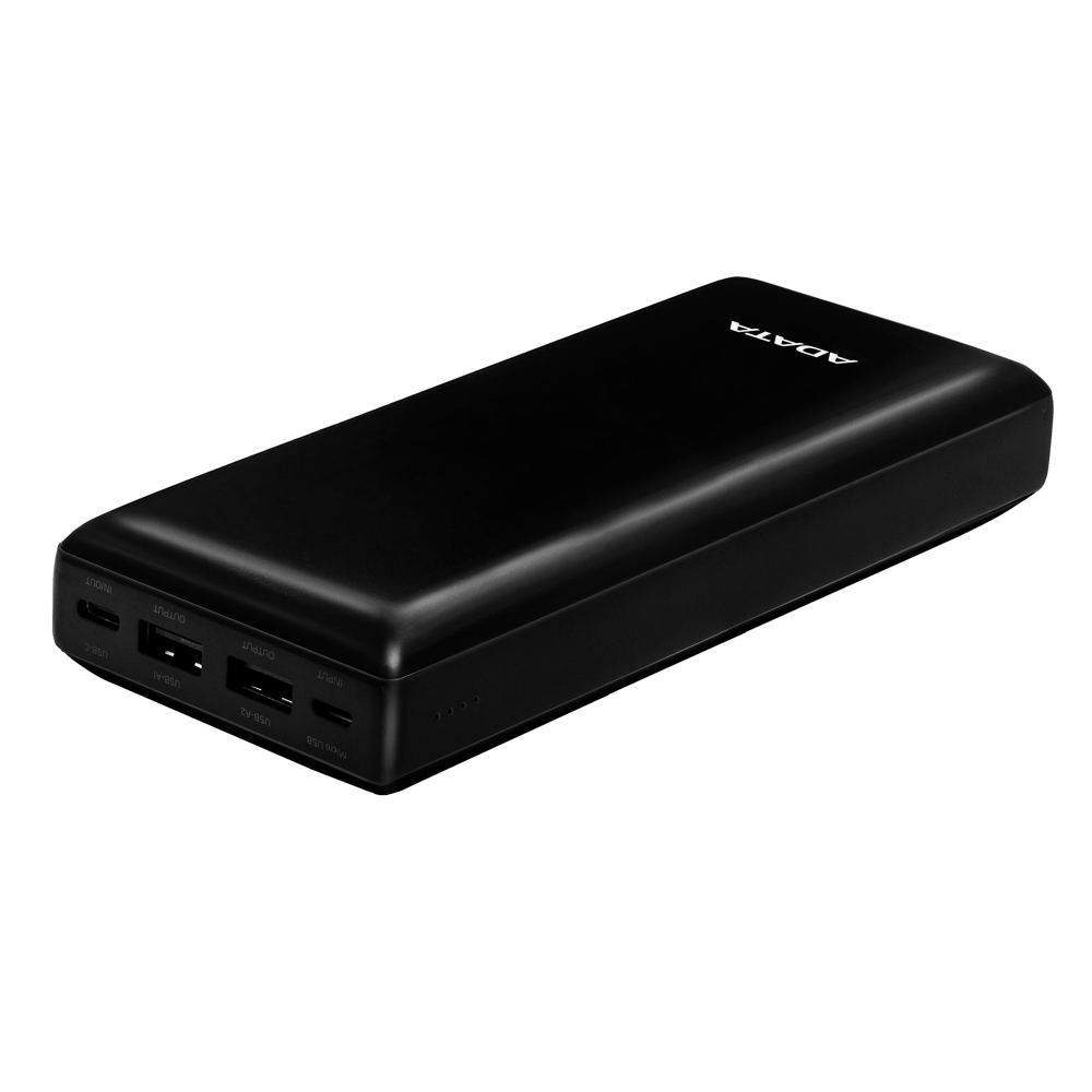 Power Bank 20000mAh negra /2 puertos USB + 1 Puerto Tipo C entrada y Salida + 1 puerto de entrada micro usb - Image 2