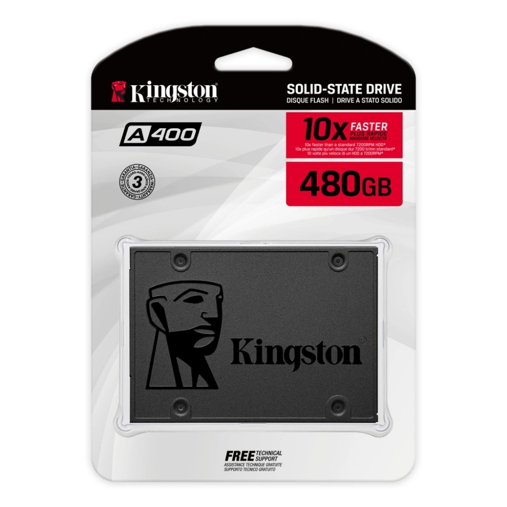 Unidad De Estado Solido SSD KINGSTON A400 480GB 2.5 COLOR Negro - Image 2