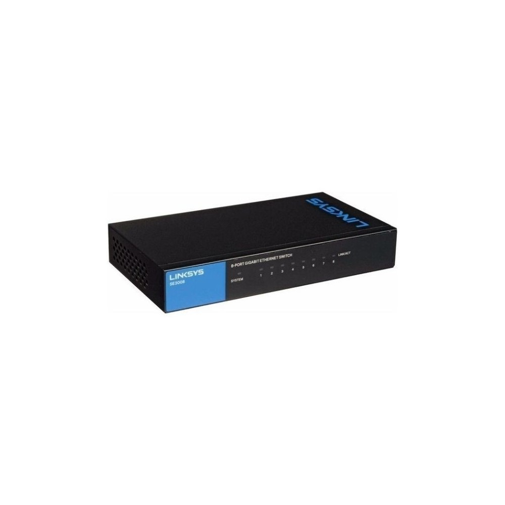 Switch 8 puertos Gigabit Ethernet (10/100,1000), Plug and Play, Funcion ahorro de energia- No Administrable - Image 2