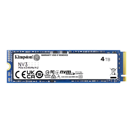 Unidad de estado solido ssd kingston 4000G NV3 M.2 2280 PCIe 4.0 NVMe