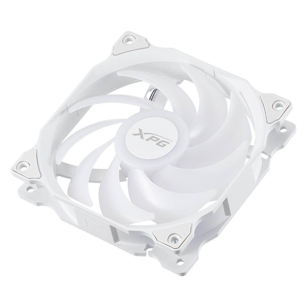 XPG VENTO Reverse 120 ARGB PWM 3 Pack, White, Rifle Bearing, 120mm Fan, 4-Pin PWM, Speed: 300-1600 RPM, Max Air Flow: 65.33 CFM, Fan Noise: 24 dBA, 2 Years Warranty - Image 2