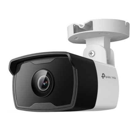 Cámara IP VIGI tipo Bala 4MP.  Lente Fijo 4 mm.  INCLUYE Detección Inteligente (Clasifica Humanos y Vehículos), Detección de Movimiento, Detección de Intrusión de Área, Detección de Cruce de Línea, Detección de Manipulación de Cámara, Detección de Objeto abandonado, Detección de Remoción de Objetos.